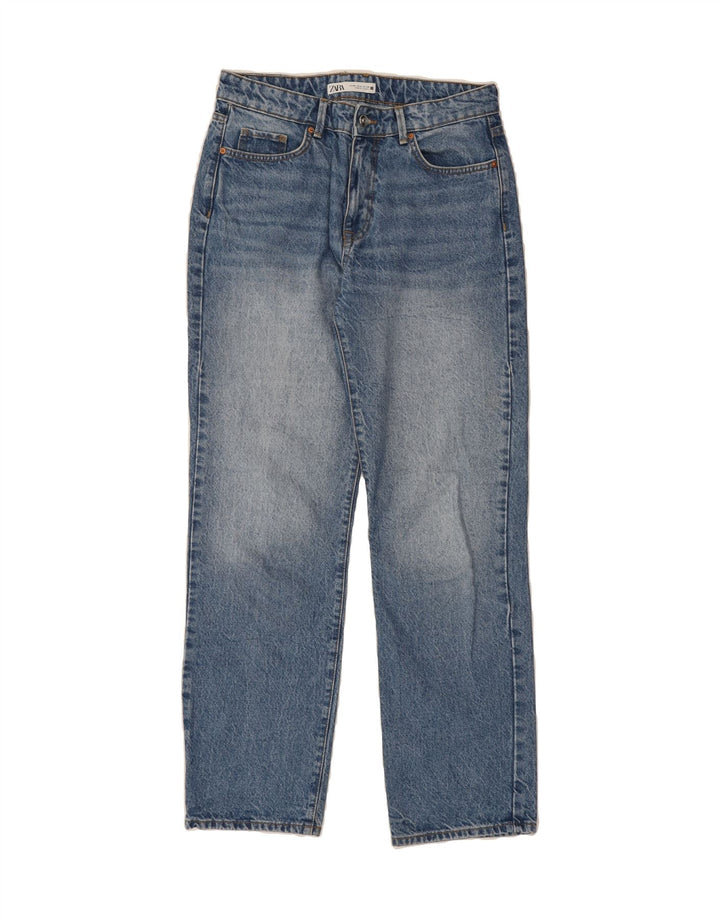 ZARA Womens Straight Jeans EU 38 Small W28 L31 Blue Cotton Vintage Zara and Second-Hand Zara from Messina Hembry 