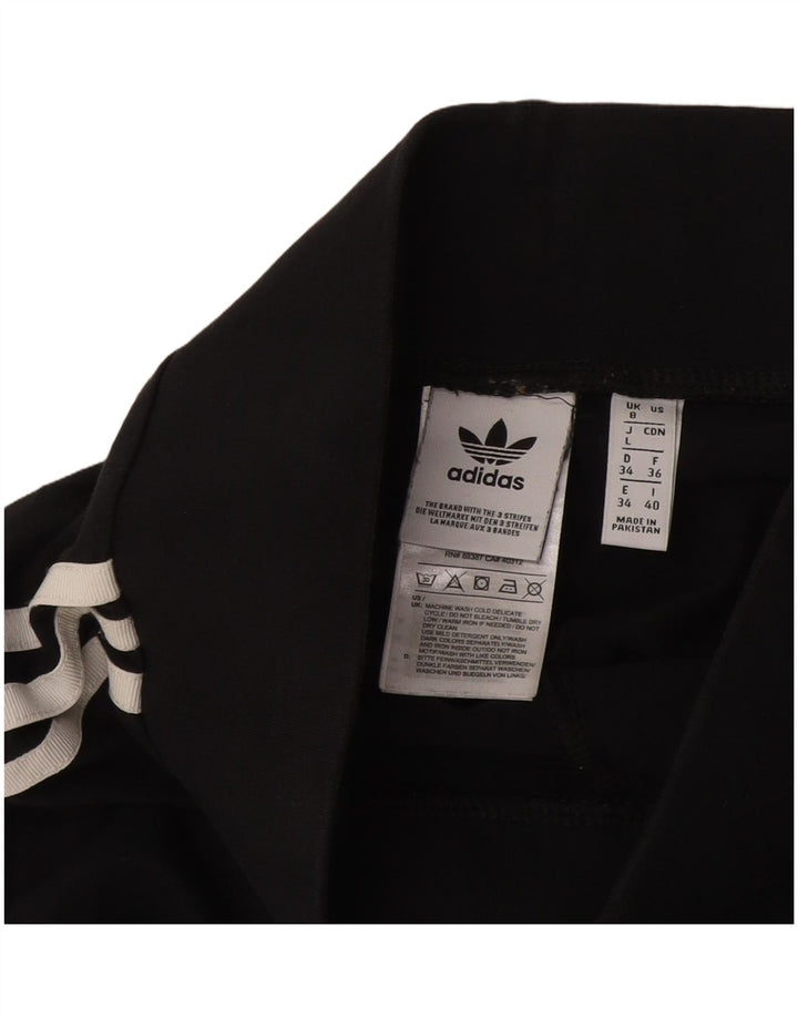 Adidas Womens Leggings UK 8 Small Black Cotton