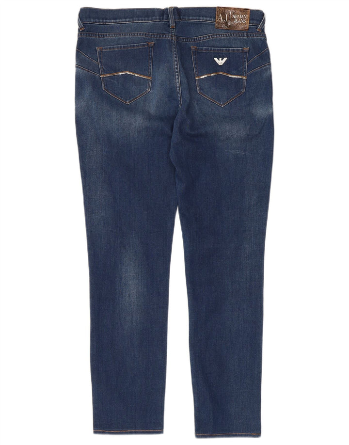 Armani Womens Slim Jeans W31 L27 Blue Cotton