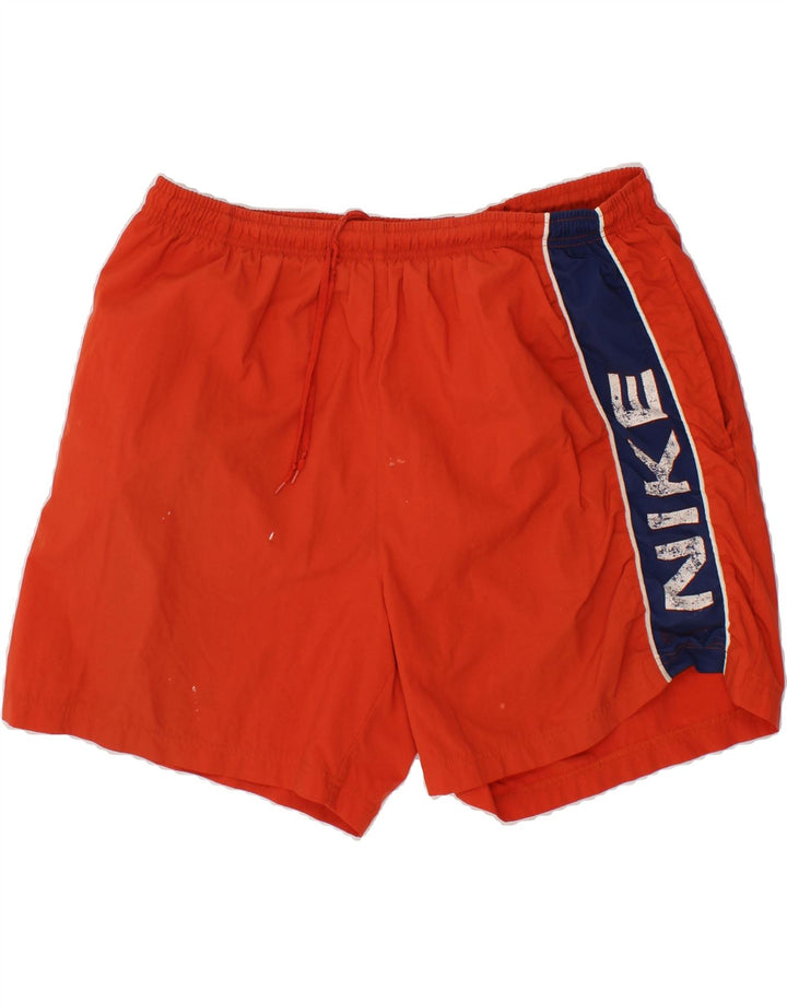 NIKE Mens Graphic Swimming Shorts 2XL  Red Polyester Vintage Nike and Second-Hand Nike from Messina Hembry 