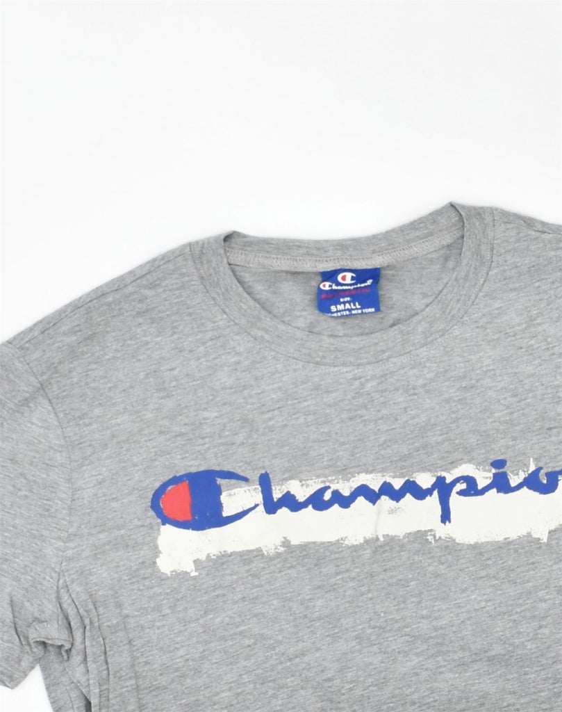 CHAMPION Mens Graphic T-Shirt Top Small Grey Cotton | Vintage | Thrift | Second-Hand | Used Clothing | Messina Hembry 