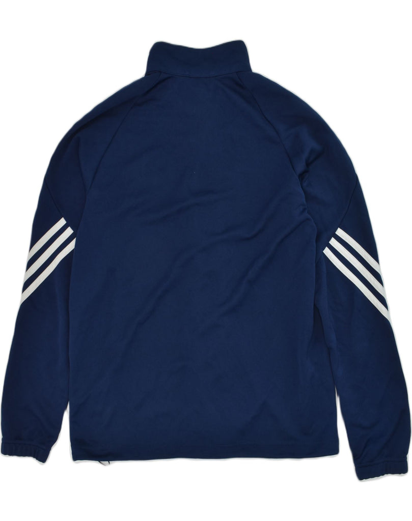 ADIDAS Boys Tracksuit Top Jacket 13-14 Years Navy Blue Polyester | Vintage Adidas | Thrift | Second-Hand Adidas | Used Clothing | Messina Hembry 