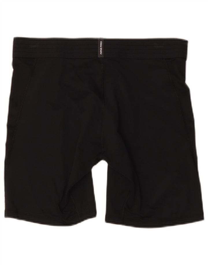Nike Mens Tight Fit Graphic Sport Shorts Large Black Polyester