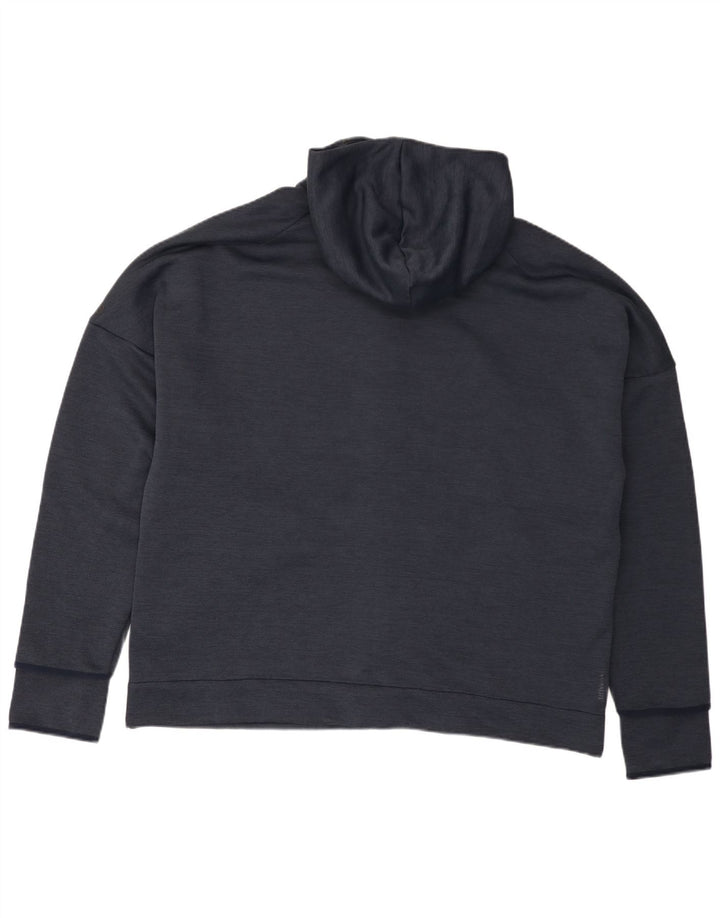 Adidas Mens Zip Hoodie Sweater 2XL Navy Blue Polyester