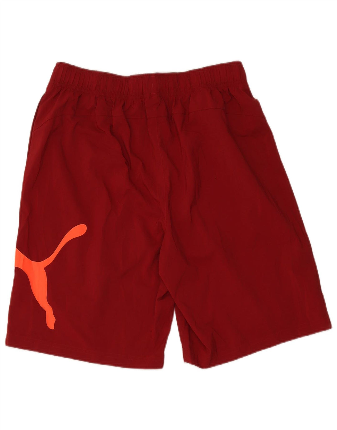 Puma Mens Graphic Sport Shorts Large Burgundy Polyester