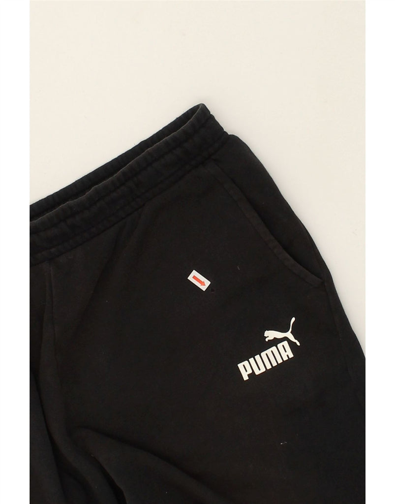 PUMA Womens Sport Shorts UK 18 XL Black Cotton | Vintage Puma | Thrift | Second-Hand Puma | Used Clothing | Messina Hembry 