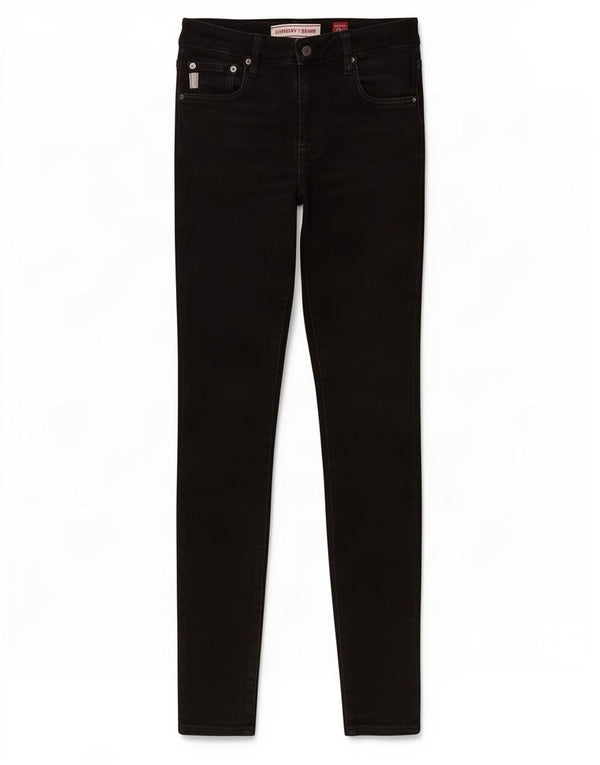 Superdry Womens Skinny Jeans W28 L32 Black Cotton