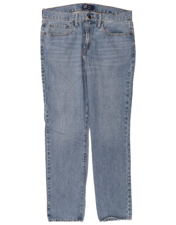 Gap Mens Slim Jeans W34 L32 Blue Cotton