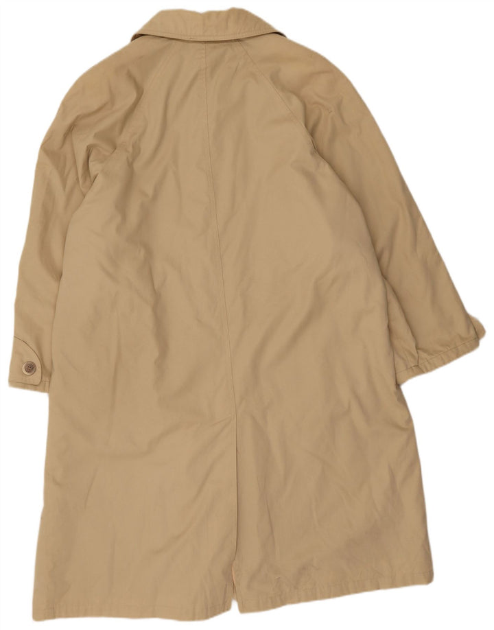 ELENA MIRO Womens Oversized Overcoat UK 16 Large Beige Cotton