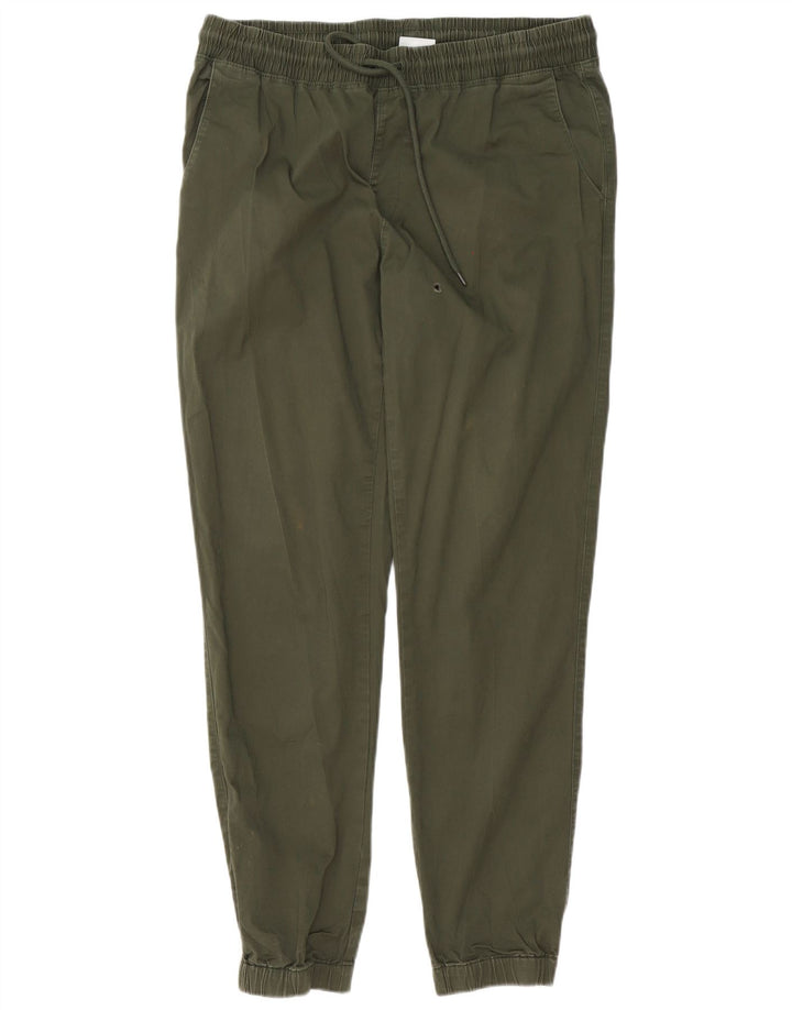 CHAMPION Mens Joggers Chino Trousers Large Green Cotton