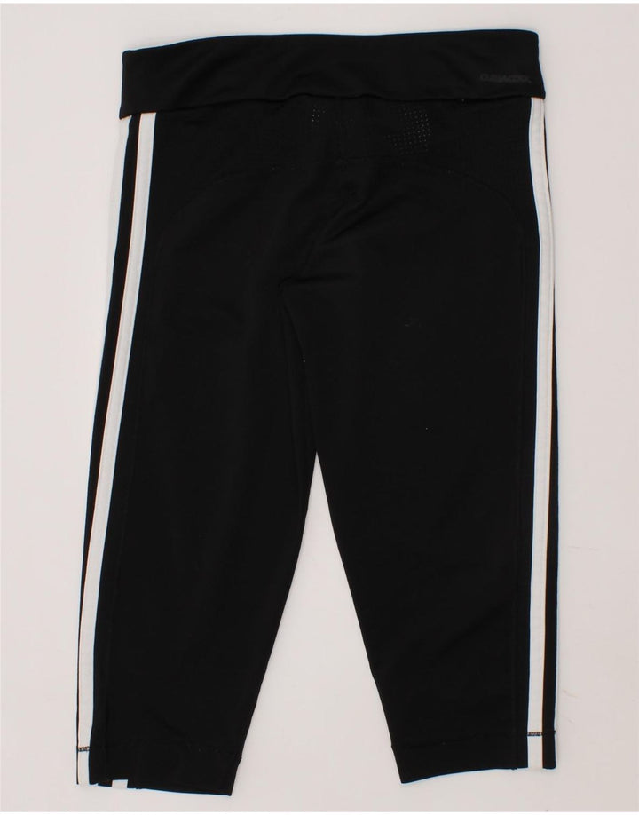 ADIDAS Girls Tracksuit Trousers 9-10 Years Black Polyester Vintage Adidas and Second-Hand Adidas from Messina Hembry 