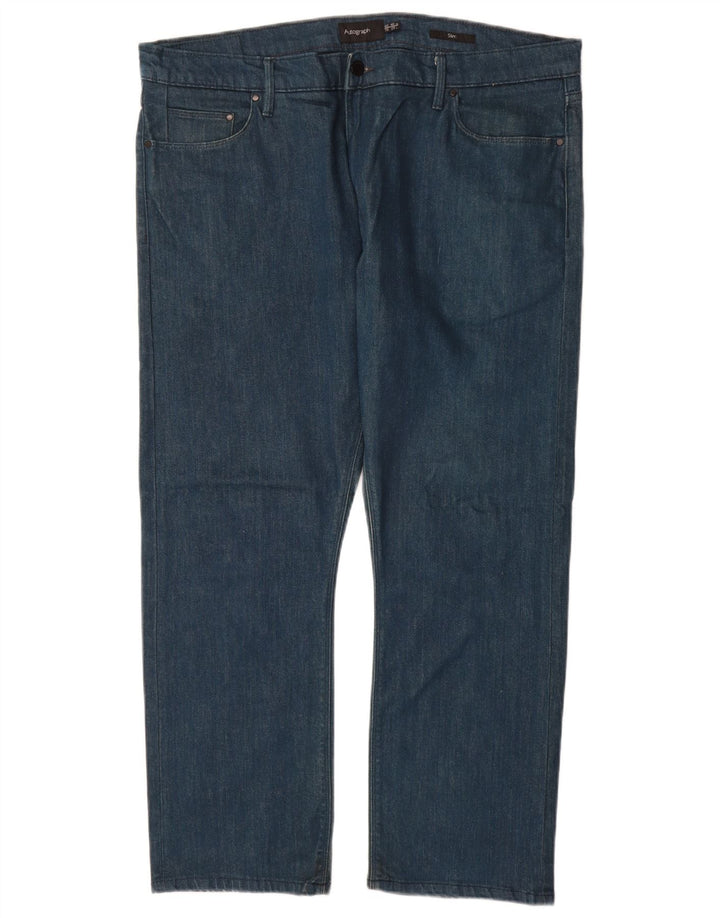 Autograph  Mens Slim Jeans W40 L29 Navy Blue Cotton