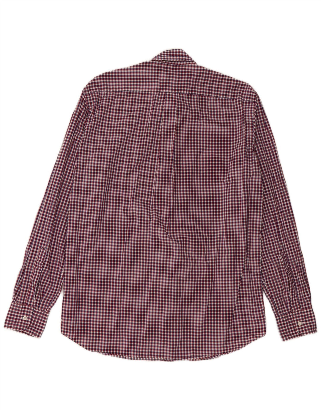 Aspesi Mens Shirt Size 41 16 Large Red Gingham Cotton