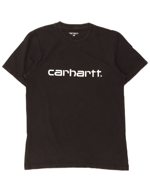 Carhartt Mens Graphic T-Shirt Top XS Black Cotton