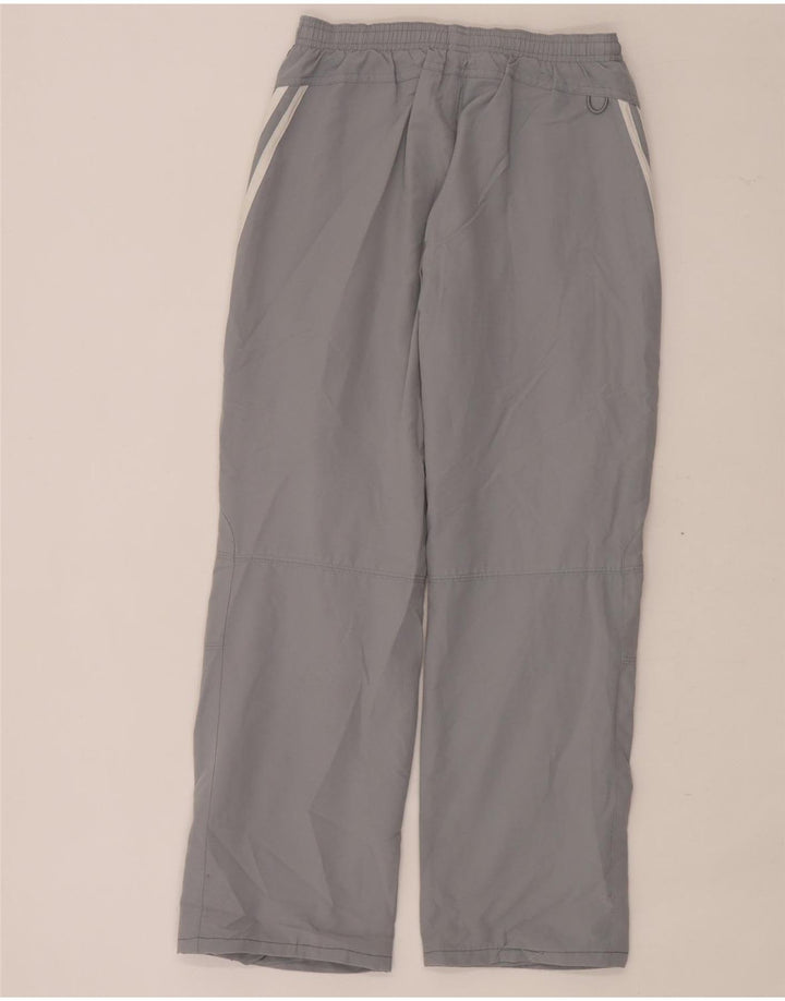 Adidas Boys Tracksuit Trousers 11-12 Years Grey Polyester