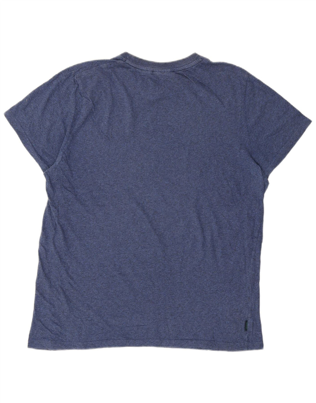 Superdry Mens T-Shirt Top 2XL Blue Flecked Cotton