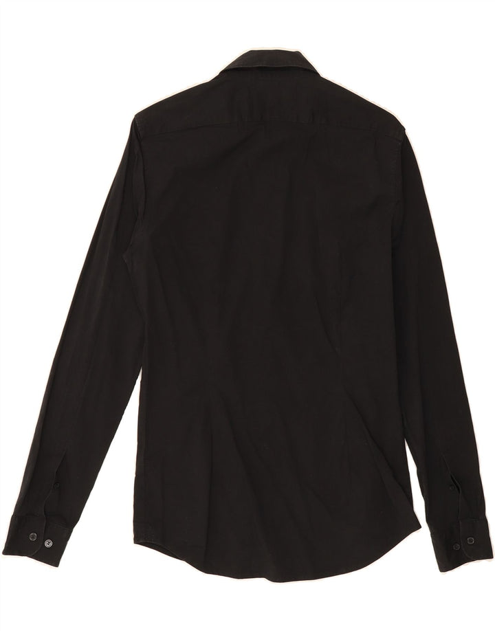 CALVIN KLEIN JEANS Mens Extra Slim Fit Shirt Medium Black Cotton Vintage Calvin Klein Jeans and Second-Hand Calvin Klein Jeans from Messina Hembry 