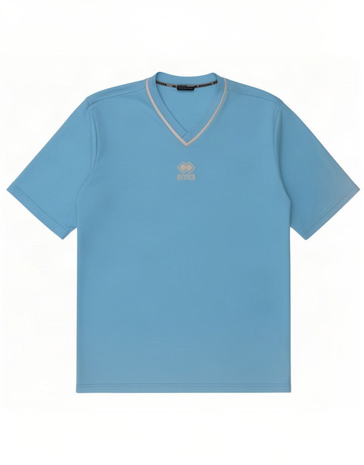 Errea Mens T-Shirt Top XL Blue Polyester