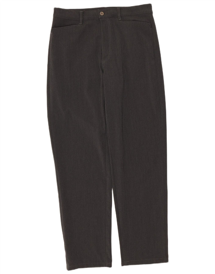 Guess Mens Straight Casual Trousers W32 L29 Grey Polyester