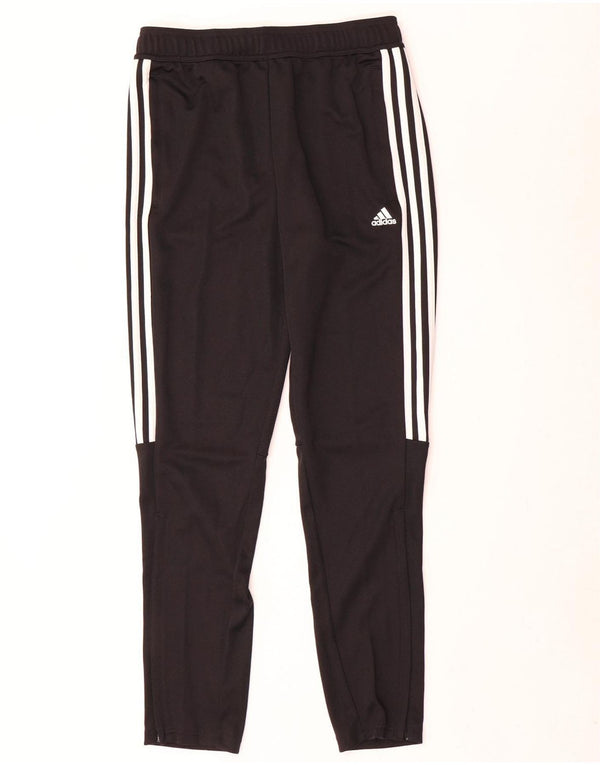 Adidas Boys Aeroready Tracksuit Trousers 13-14 Years Black Polyester