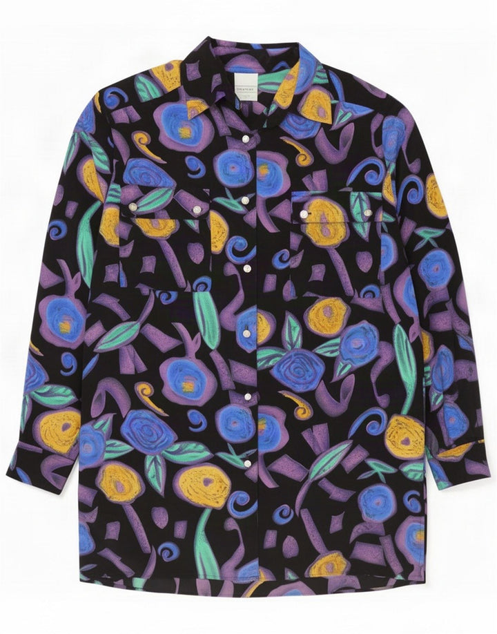 Canda Womens By C&A Longline Shirt EU 38 Medium Multicoloured Floral
