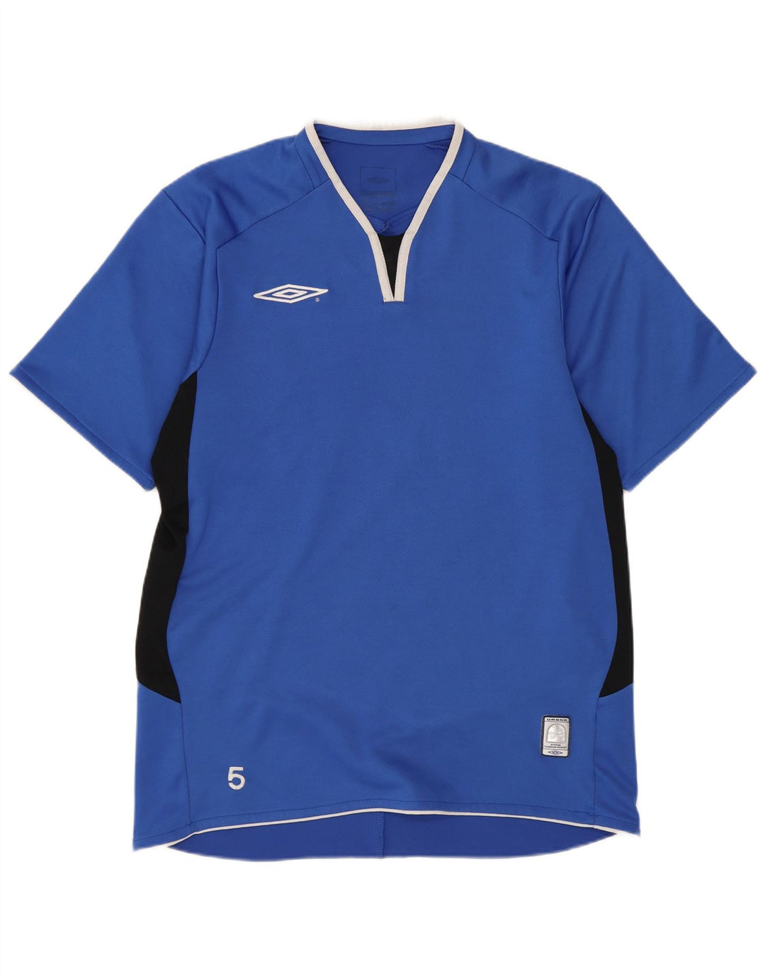 Lotto Mens T-Shirt Top Medium Blue Colourblock Polyester