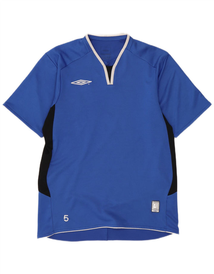 Lotto Mens T-Shirt Top Medium Blue Colourblock Polyester