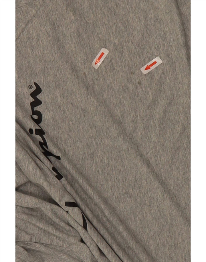 Champion Mens Graphic T-Shirt Top 2XL Grey Cotton