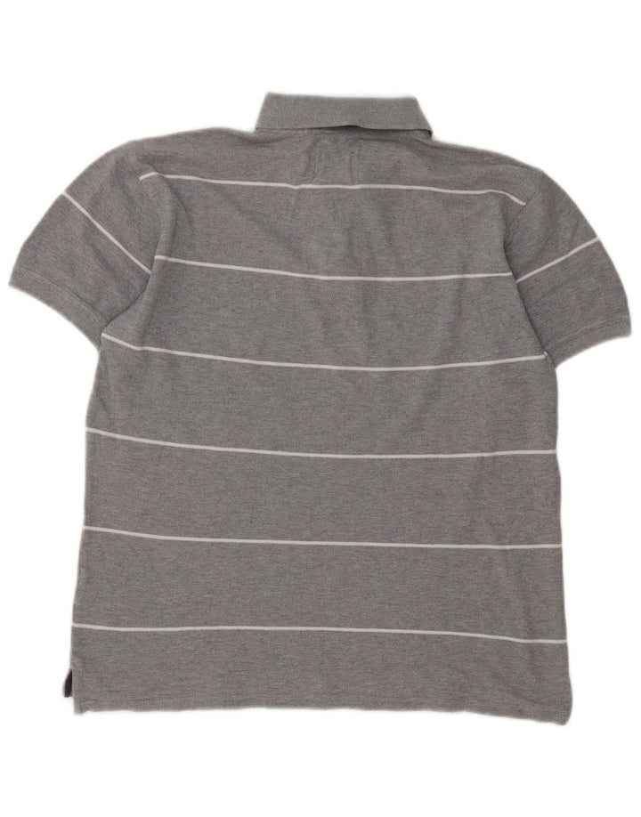 Fila Mens Polo Shirt XS Grey Striped