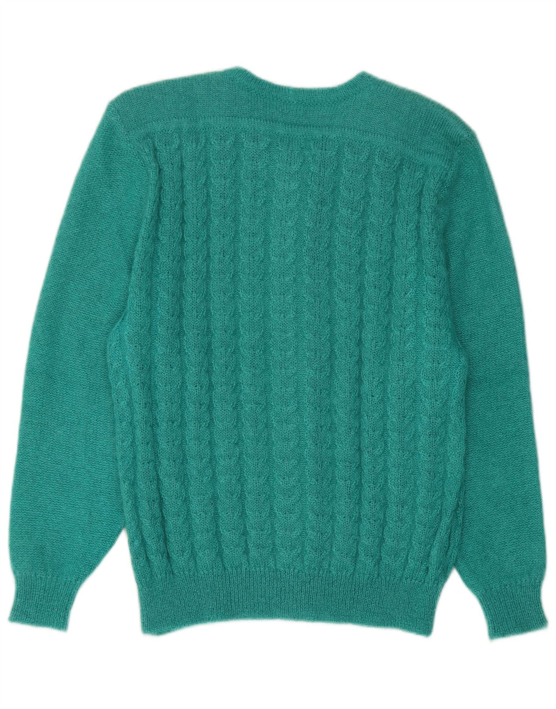 Vintage Womens Cardigan Sweater IT 44 Medium Green Mohair