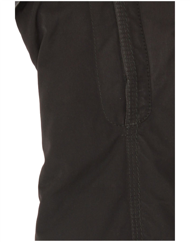 PEUTEREY Womens Hooded Padded Jacket IT 42 Medium Black Polyamide