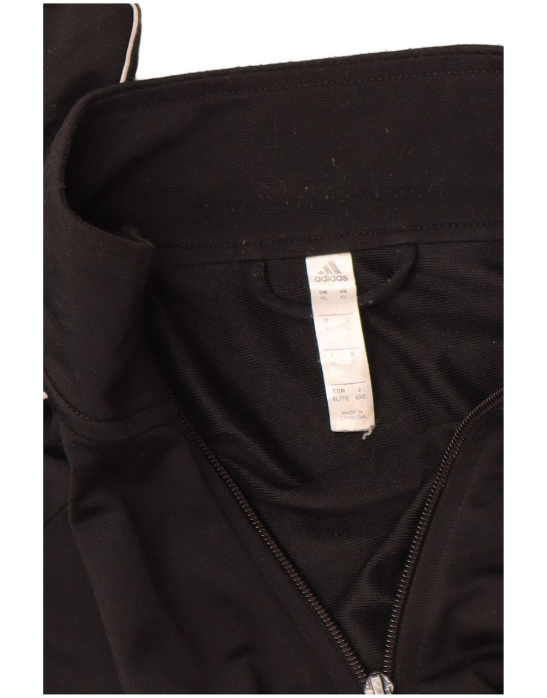 ADIDAS Mens Tracksuit Top Jacket XL Black