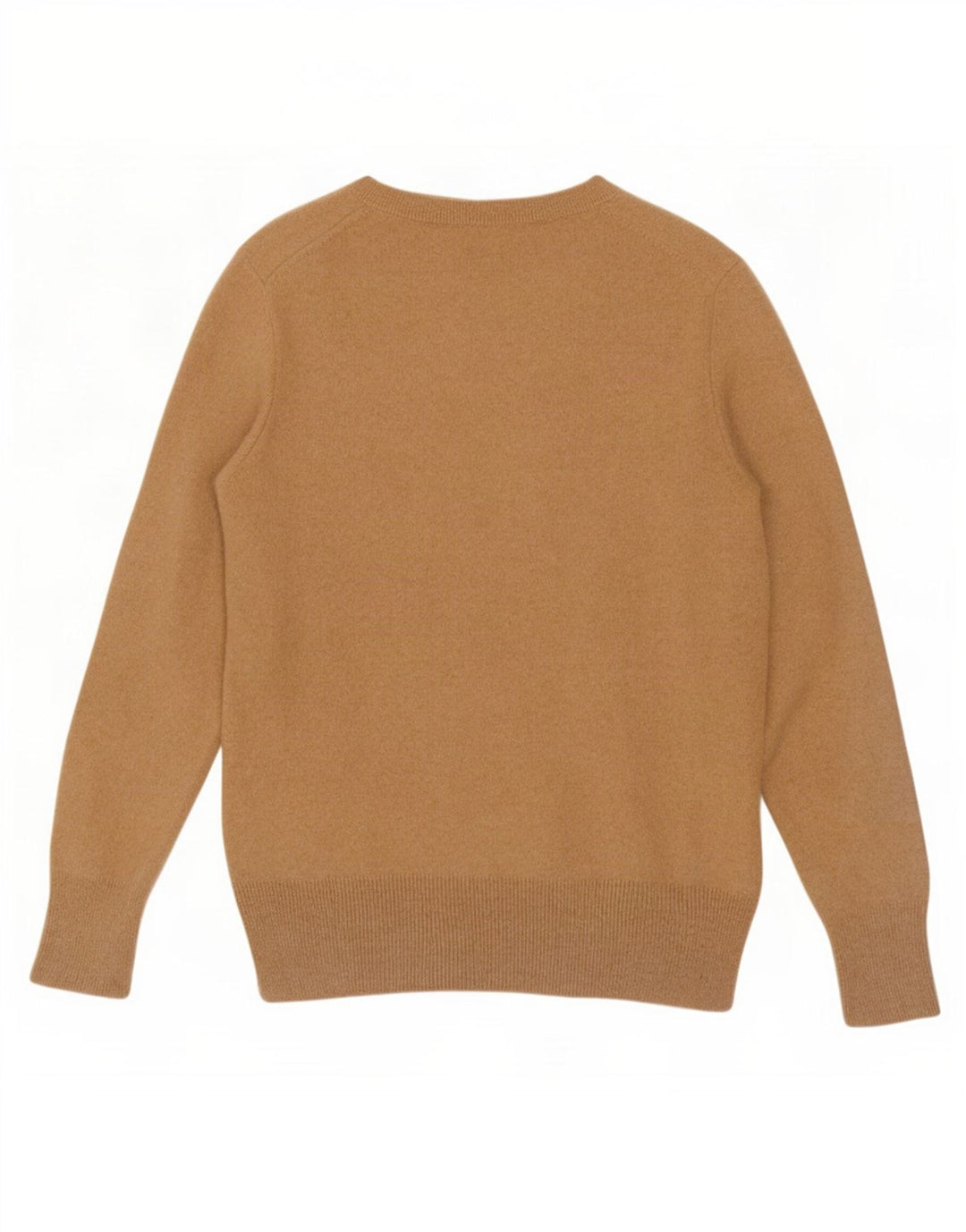 Marks & Spencer Womens Crew Neck Jumper Sweater UK 14 Large Brown Geometric