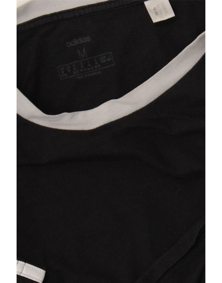 Adidas Womens Graphic T-Shirt Top UK 12/14 Medium Black