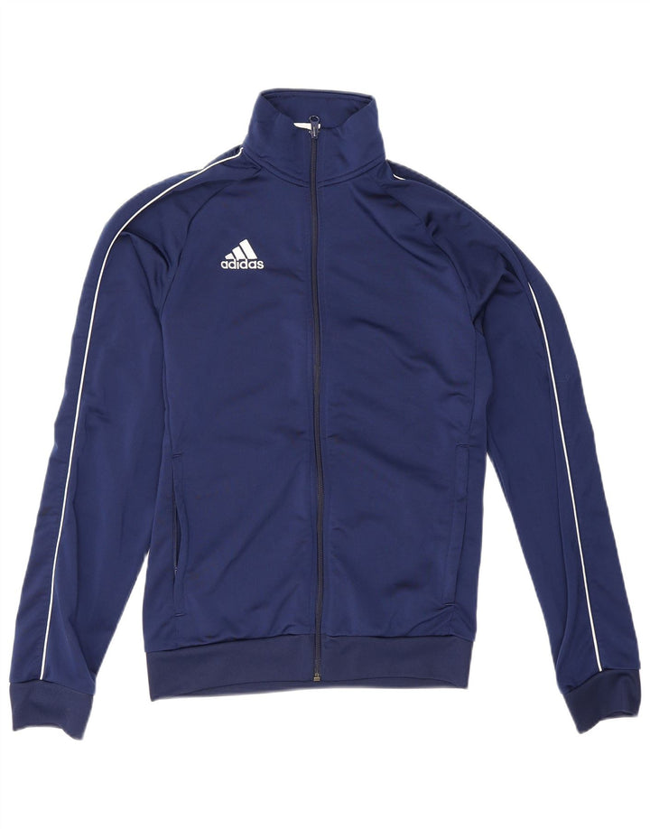 Adidas Mens Tracksuit Top Jacket XS Navy Blue Polyester