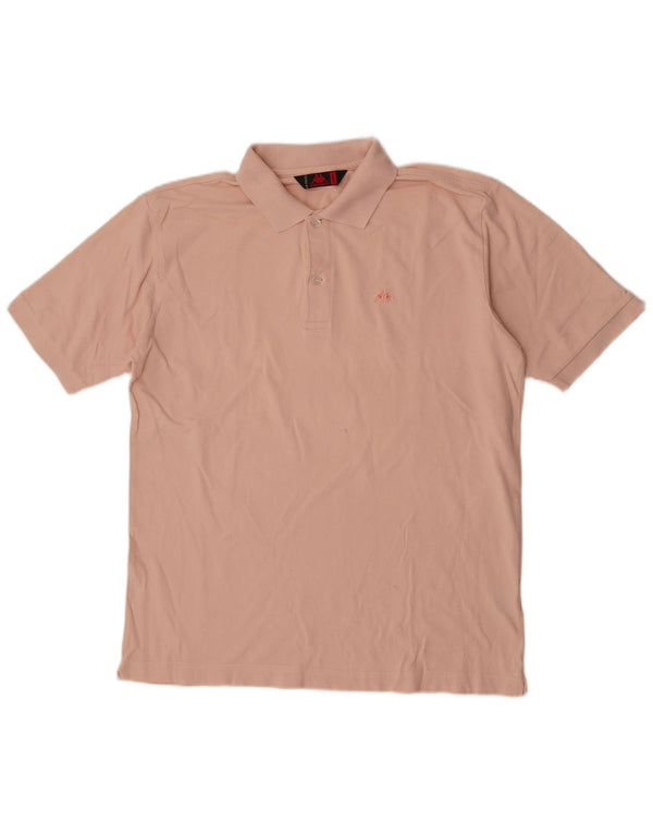 Kappa Mens Polo Shirt Large Pink Cotton