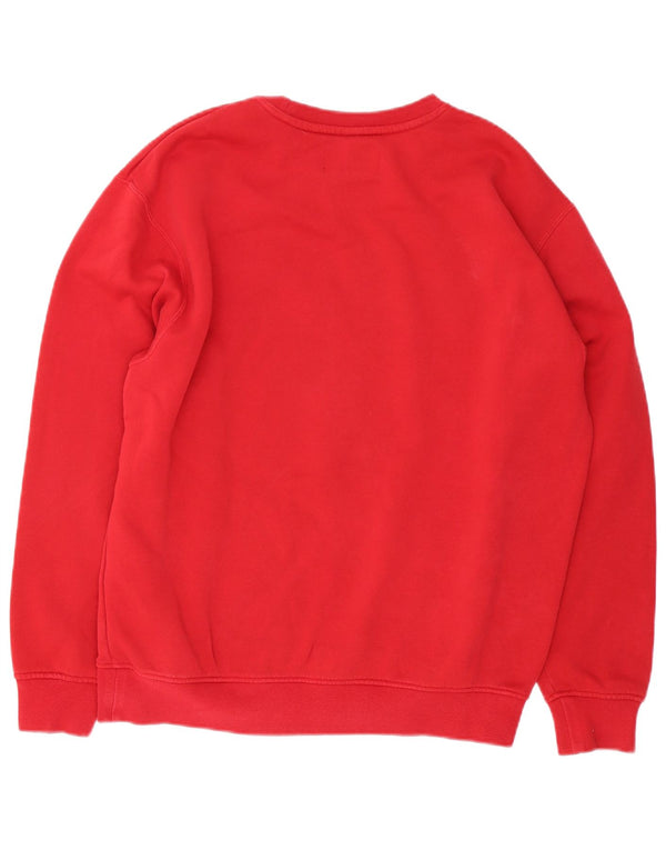 Jordan Mens Sweatshirt Jumper Medium Red Cotton