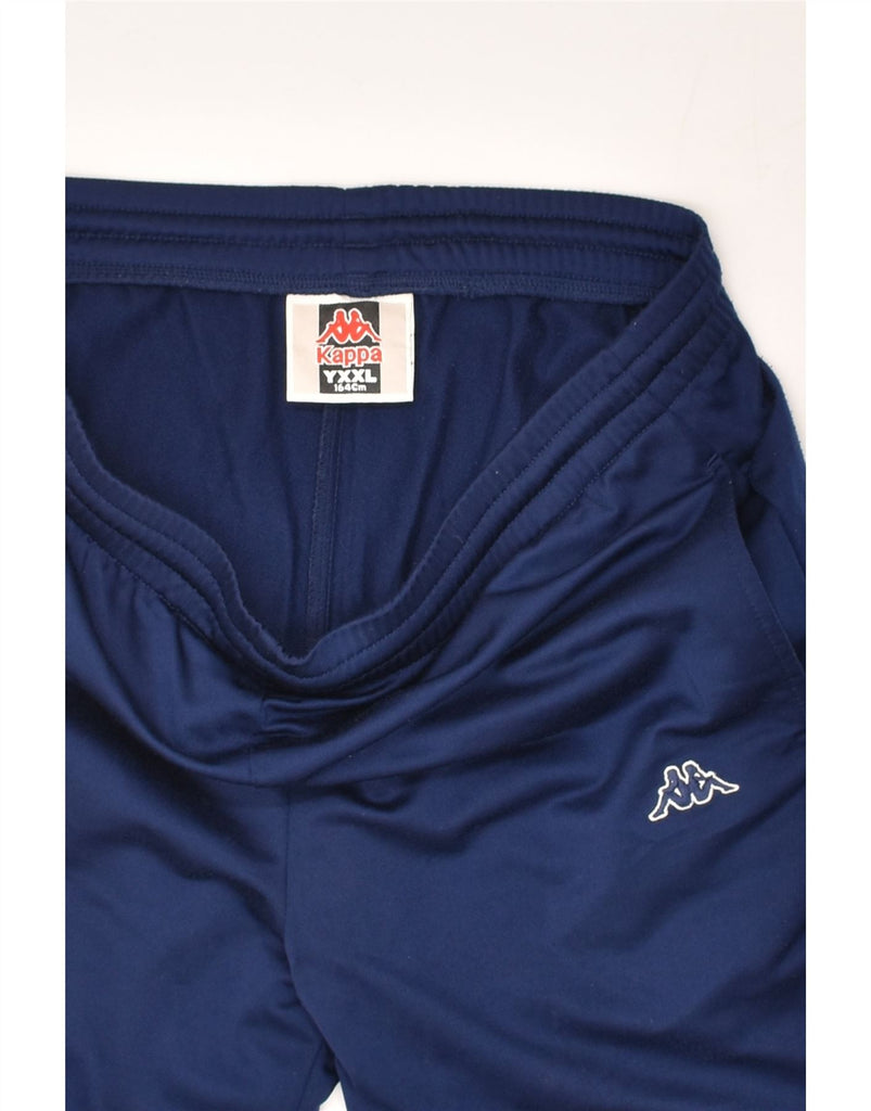 KAPPA Boys Tracksuit Trousers 15-16 Years 2XL Navy Blue Polyester | Vintage Kappa | Thrift | Second-Hand Kappa | Used Clothing | Messina Hembry 