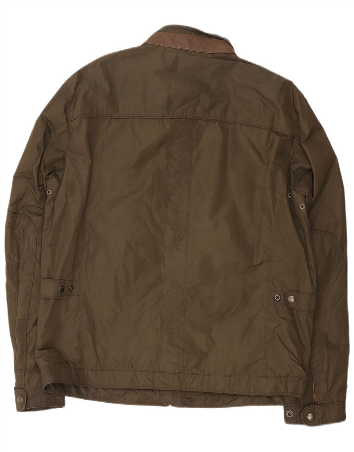 Massimo Dutti Mens Utility Jacket UK 36 Small Khaki