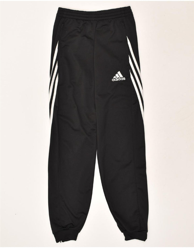 ADIDAS Mens Tracksuit Trousers Joggers XS Black Polyester | Vintage Adidas | Thrift | Second-Hand Adidas | Used Clothing | Messina Hembry 