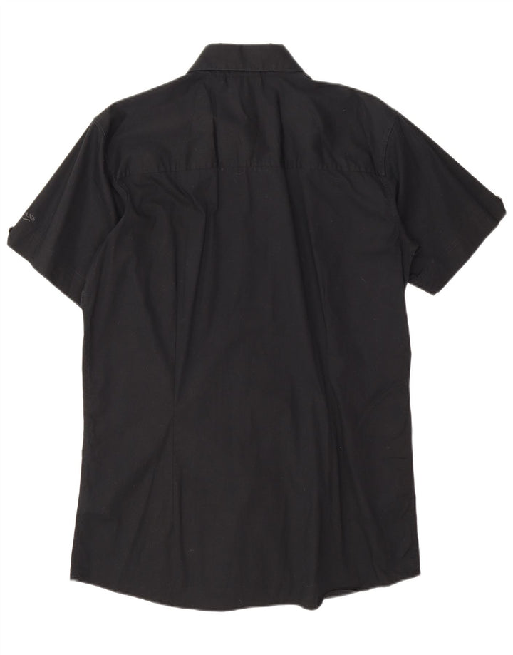 Lee Mens Short Sleeve Shirt 2XL Black Cotton