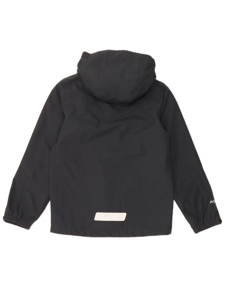 Berghaus Boys Hooded Rain Jacket 9-10 Years Black Polyester