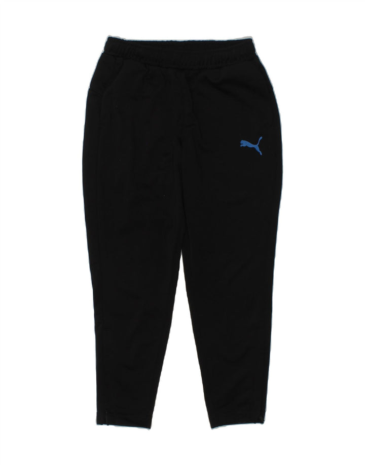 PUMA Boys Tracksuit Trousers 5-6 Years Black Polyester | Vintage Puma | Thrift | Second-Hand Puma | Used Clothing | Messina Hembry 