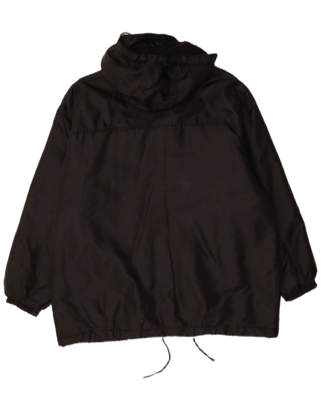 Vintage Mens Hooded Padded Jacket UK 42 XL Black Polyamide