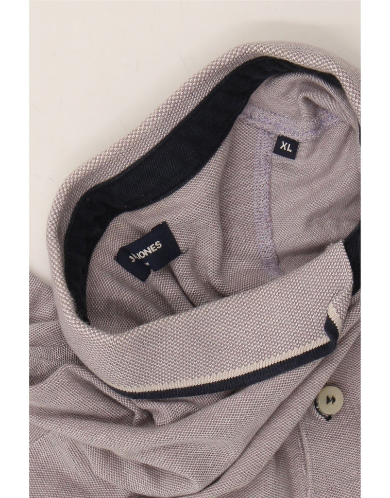 JACK & JONES Mens Polo Shirt XL Purple Flecked Cotton Vintage Jack & Jones and Second-Hand Jack & Jones from Messina Hembry 