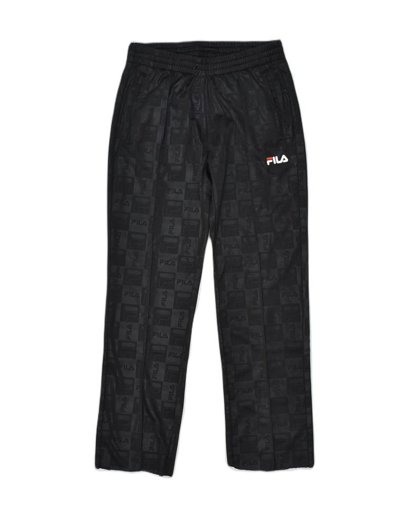 FILA Mens Tracksuit Trousers Small Black | Vintage Fila | Thrift | Second-Hand Fila | Used Clothing | Messina Hembry 