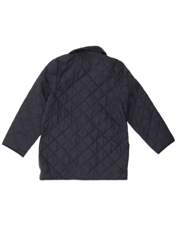 Barbour Boys LIDDESDALE Quilted Jacket 12-13 Years Navy Blue