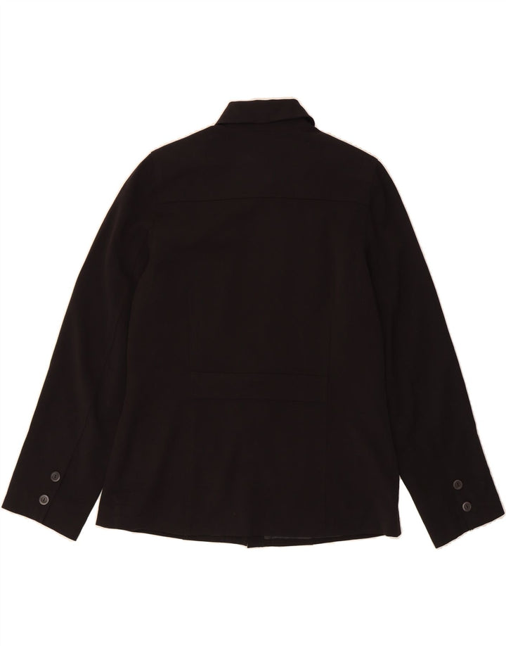 EDDIE BAUER Womens 5 Button Blazer Jacket US 14 XL Black Polyester Vintage Eddie Bauer and Second-Hand Eddie Bauer from Messina Hembry 