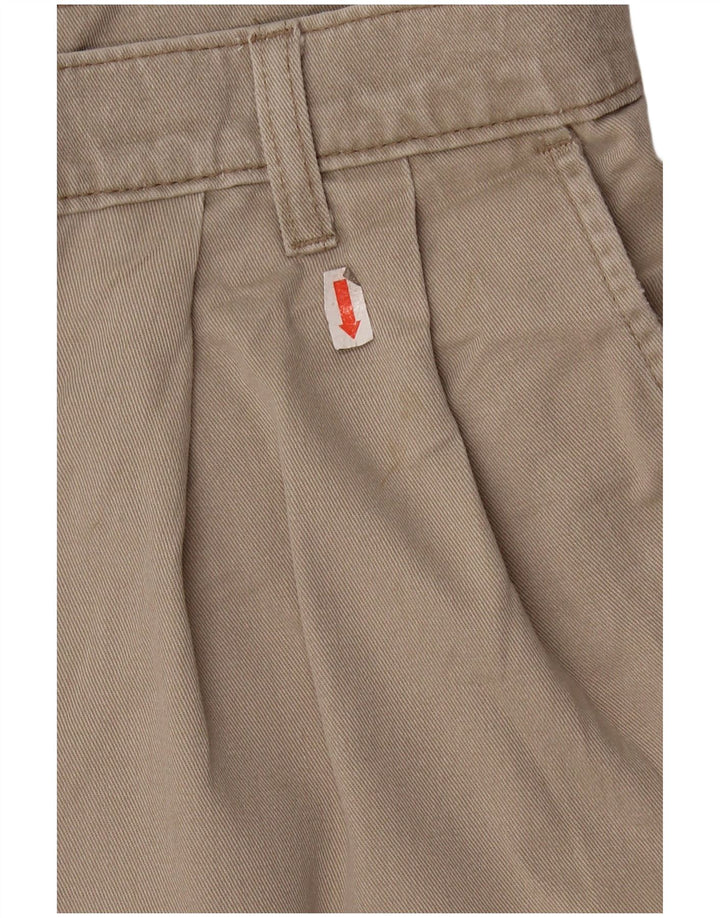 DOCKERS Mens Khakis Pegged Chino Shorts W36 Large  Beige Cotton