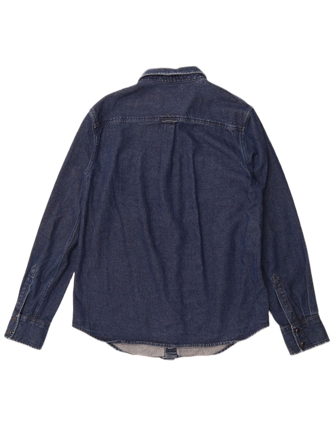 SUPERDRY Mens Denim Shirt Large Navy Blue Cotton